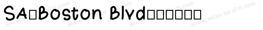 SA-Boston Blvd字体转换